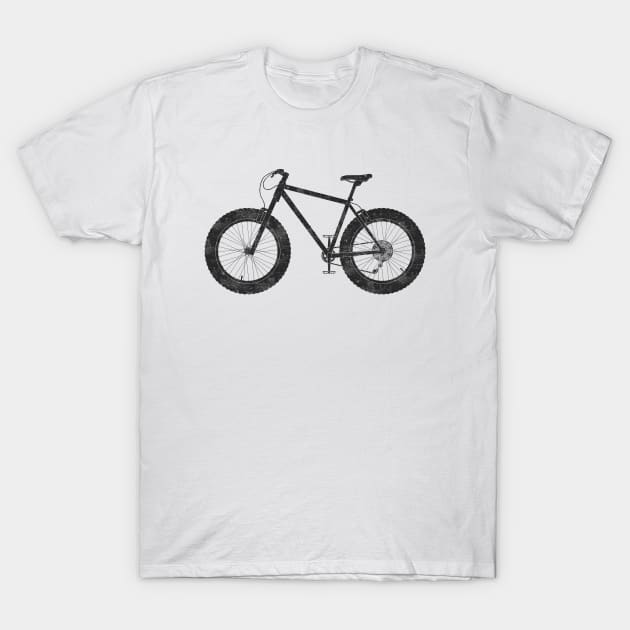 Fat Tire Bike T-Shirt by TheWanderingFools